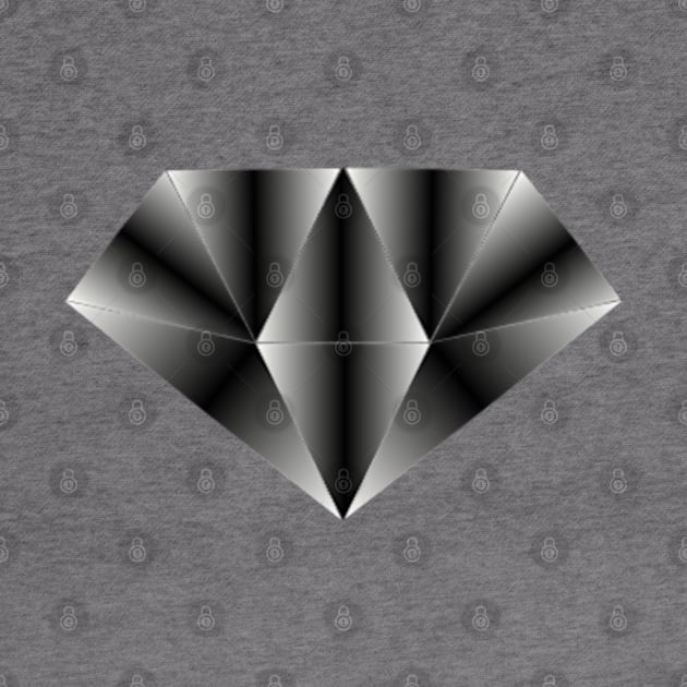 Metallic diamond, silver black by SAMUEL FORMAS